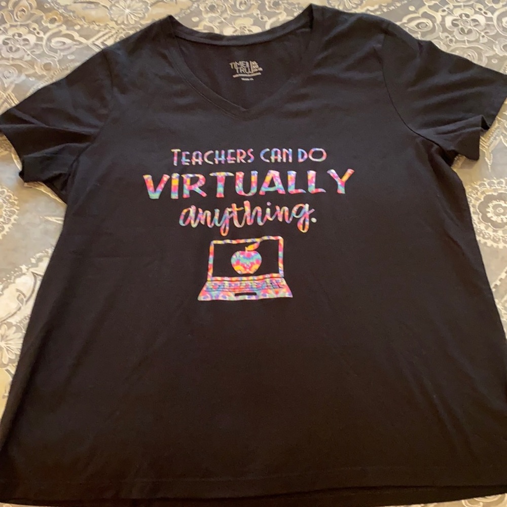 Teachers Can Do Virtually Anything Black T-Shirt